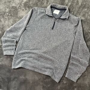 Old Navy Men's Quarter Zip Collared Sweater, Size M, Grey
